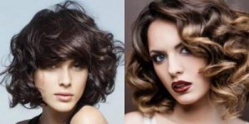 Короткие стрижки на кудрявые волосы 2019. Модные прически средних кудрявых волос 2019