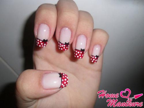 Бантики на ногтях, как рисовать. Нежный дизайн ногтей с бантиками