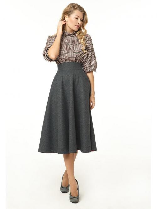 С чем носить юбку полусолнце ниже колена. С чем носить юбку полусолнце, модные фасоны и модели