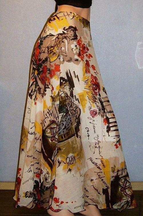 Юбка полусолнце —, как выкроить и сшить своими руками