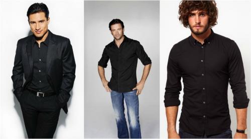 В черной рубашке и в джинсах. 10 универсальных сочетаний джинсов с рубашкой для стильного гардероба 11