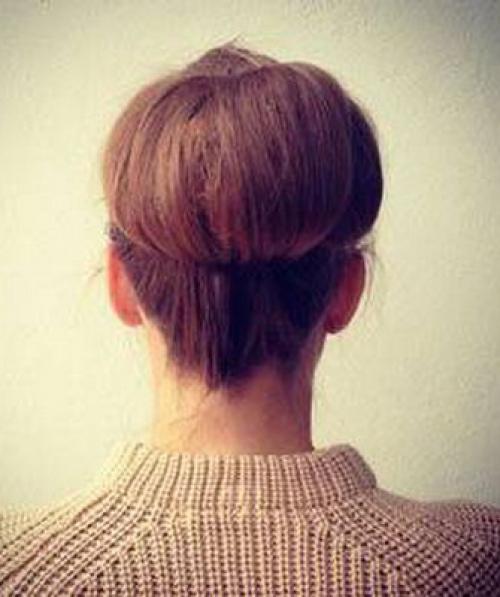 Как заколоть волосы средней длины без челки. Подстегни фолликулы! 24