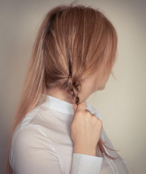 Как заколоть волосы средней длины без челки. Подстегни фолликулы! 14