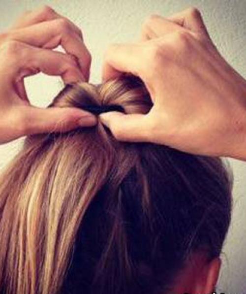 Как заколоть волосы средней длины без челки. Подстегни фолликулы! 19