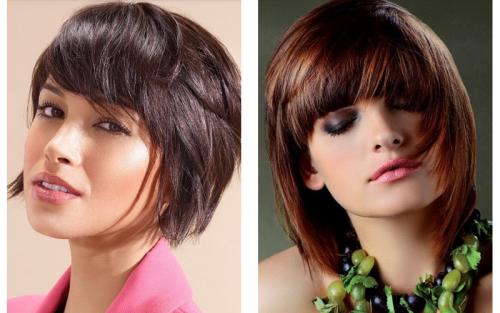 Челки на средние волосы. Модная челка на средние волосы и форма лица 03