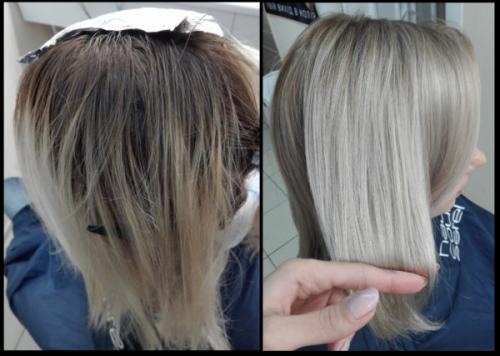 Как покрасить корни после мелирования. Мелирование на отросшие корни – фото, отзывы, цены, плюсы и минусы