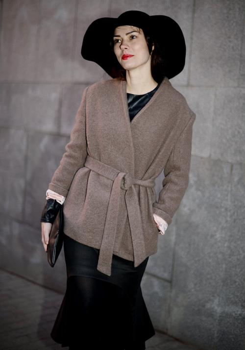 Сапоги к пальто-халату. Вариации кроя и длины