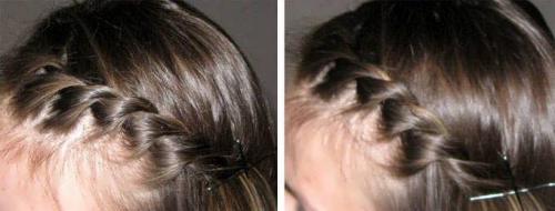 Как можно заколоть короткие волосы. Укладываем челку с помощью косички