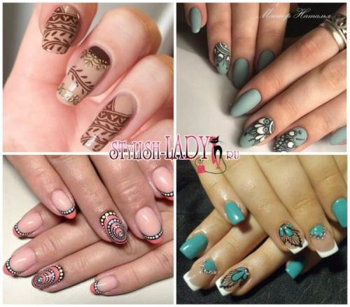 Маникюр с арабскими буквами. Восточный маникюр — идеи замысловатых узоров на ногтях