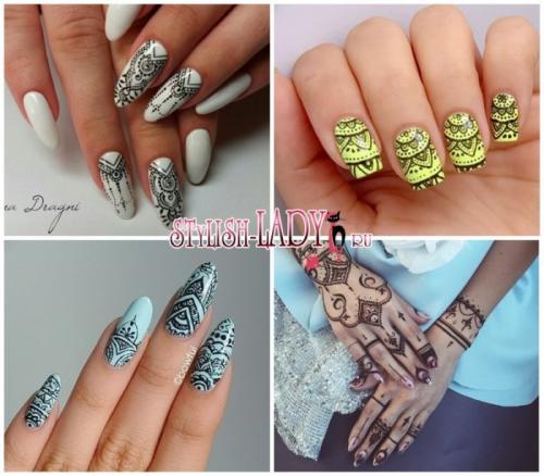 Маникюр с арабскими буквами. Восточный маникюр — идеи замысловатых узоров на ногтях