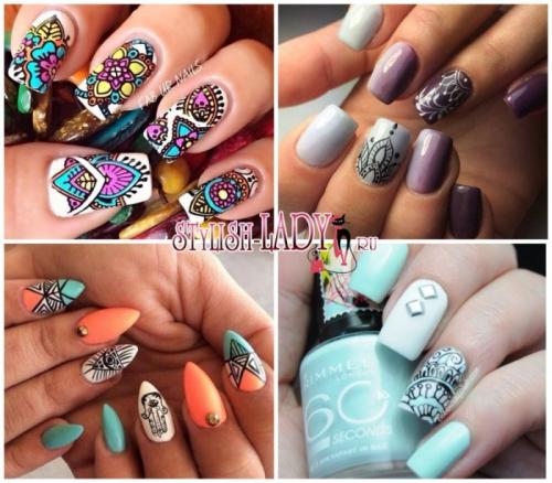Маникюр с арабскими буквами. Восточный маникюр — идеи замысловатых узоров на ногтях