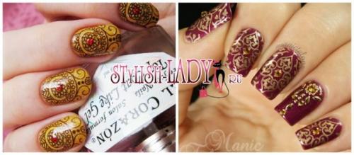 Маникюр с арабскими буквами. Восточный маникюр — идеи замысловатых узоров на ногтях