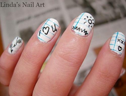 Маникюр в школу. Маникюр для школы, интересные идеи school nail art