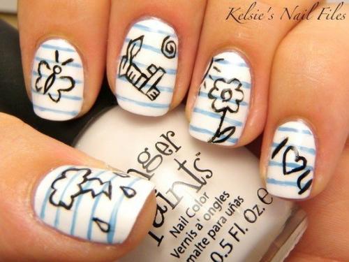 Маникюр в школу. Маникюр для школы, интересные идеи school nail art