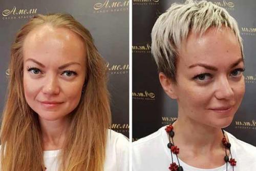 Преображение из длинных волос в короткие. «До и после»: преображения женщин в руках стилиста