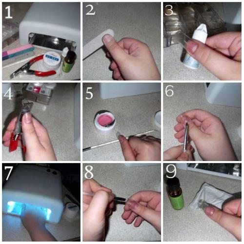 Как нарастить ногти в домашних условиях. Гелевое наращивание ногтей в домашних условиях: с чего начать?