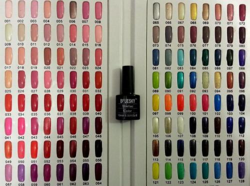 Самые популярные цвета Блюскай. Палитра цветов с номерами: фото