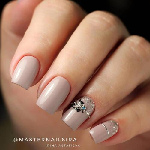 Маникюр с бабочкой 2019. Весенний маникюр. Новые дизайны за апрель 2019