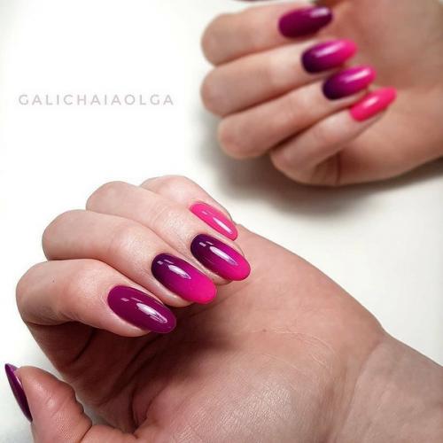 Маникюр с переходом цвета. Маникюр омбре на ногтях: модные тенденции и фото 2019-2020 03