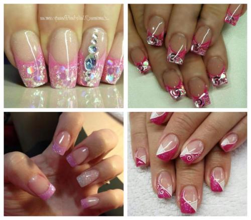 Черный френч с блестками. Удачные идеи цветового решения