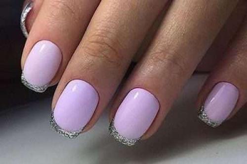 Дизайн ногтей с серебристым гель лаком. Модные тенденции