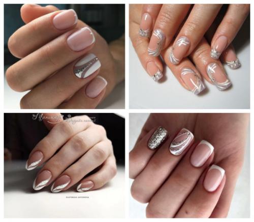 Черный френч с блестками. Удачные идеи цветового решения