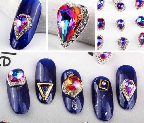 Маникюр с камнями на одном пальце. Виды камней для декорирования ногтей