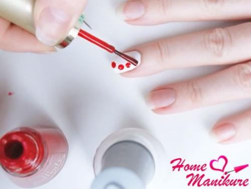 Узоры на ногтях легкие. Создание простого рисунка с помощью иголки