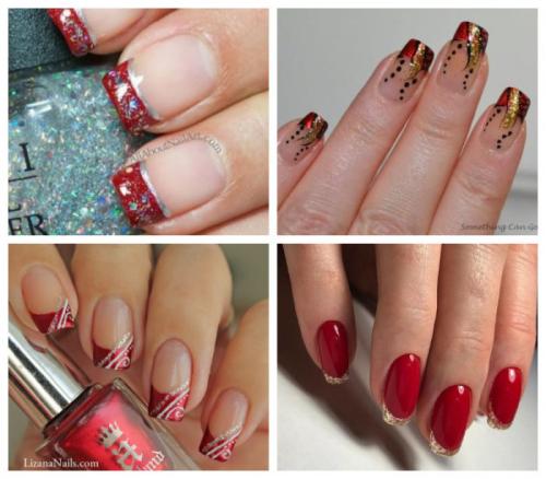 Черный френч с блестками. Удачные идеи цветового решения