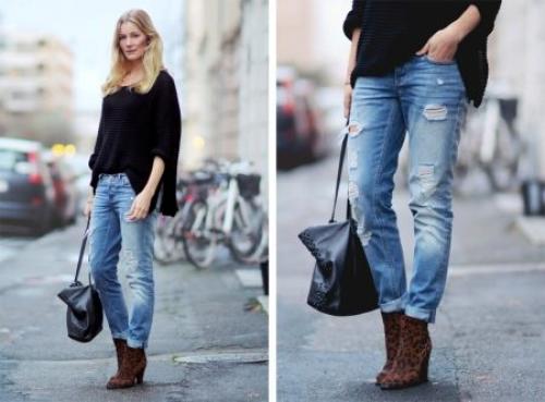 Рваные джинсы с чем носят. С чем носить рваные джинсы? 04