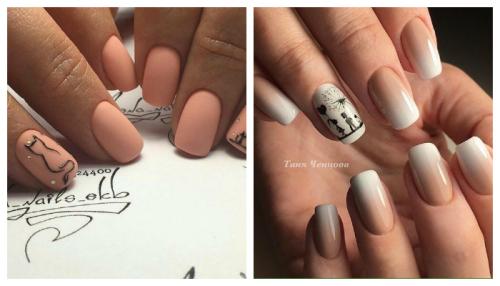 Бежевый маникюр матовый. Бежевый маникюр в разных техниках