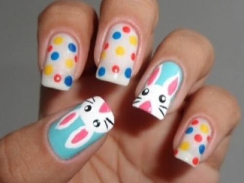 Рисунки животных на ногтях. Милые зверята 03
