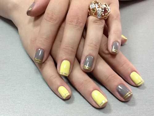 Серый с розовым шеллак. Модные тенденции 2019 09