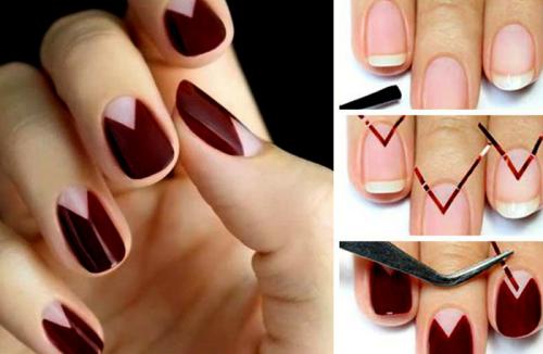 Маникюр с полосками на короткие ногти. Как сделать маникюр с блестящими полосками?