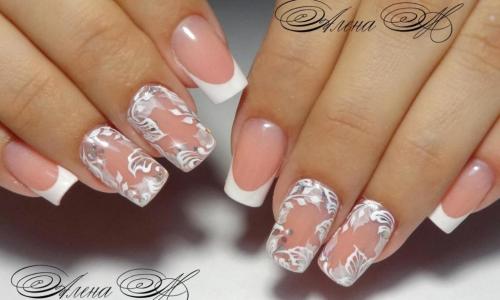 Френч разноцветный на ногтях. Модный и всегда актуальный френч с рисунком.