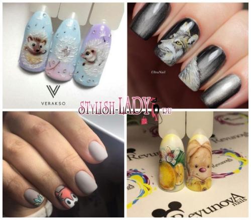 Животные пошагово на ногтях. Особенности