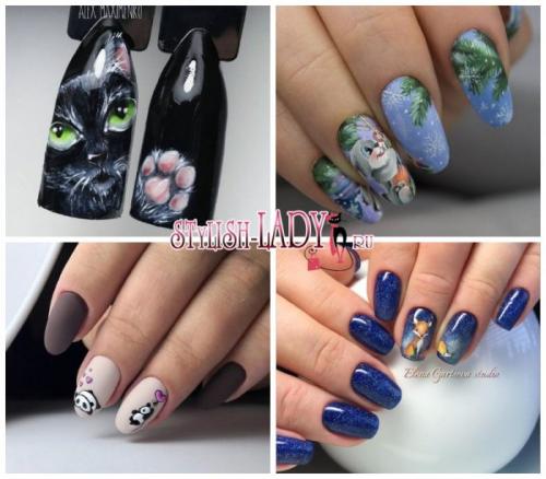 Животные пошагово на ногтях. Особенности