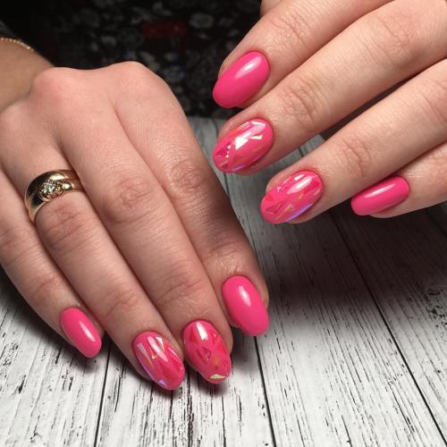 Маникюр розовый с белым. Варианты сочетаний