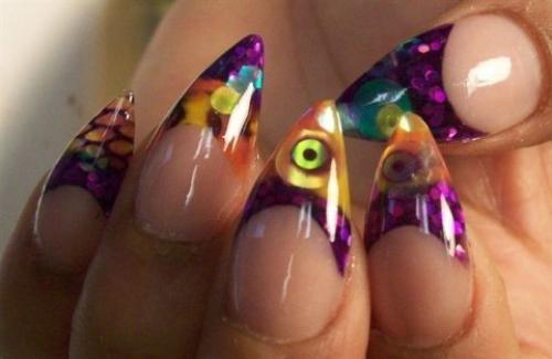Форма ногтей стилет. Ногти стилеты, нюансы создания красивых острых форм