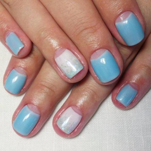 Маникюр голубого цвета 2019. Голубой маникюр 2019: фото-новинки