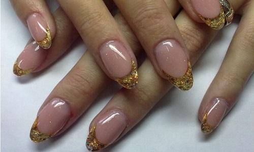 Маникюр золотой гель лак. Особенности нанесения гель-лака 17