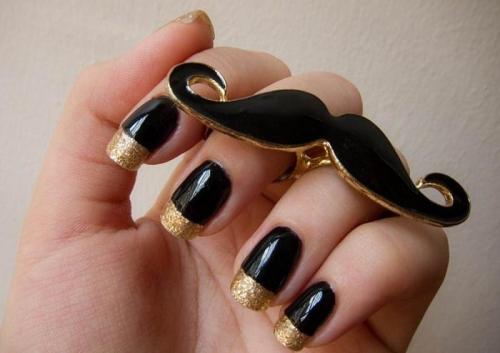 Маникюр золотой гель лак. Особенности нанесения гель-лака 12