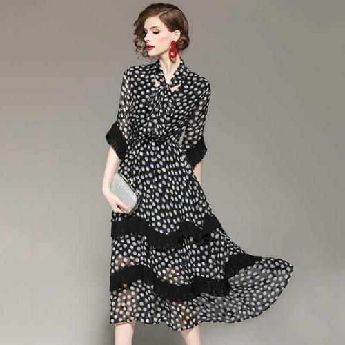 Платье в горошек. Популярные фасоны платьев