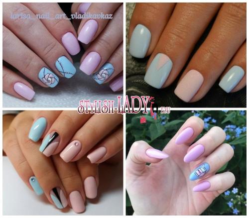 Маникюр с голубым и розовым лаком. Розовый или голубой? Не нужно выбирать! Весенний розово-голубой маникюр