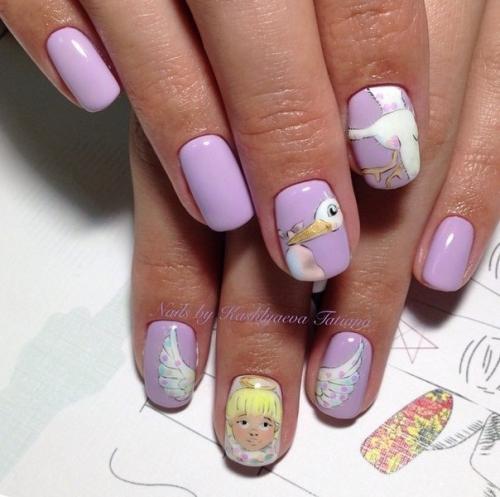 Рисунки на ногтях прикольные. Виды позитивного маникюра