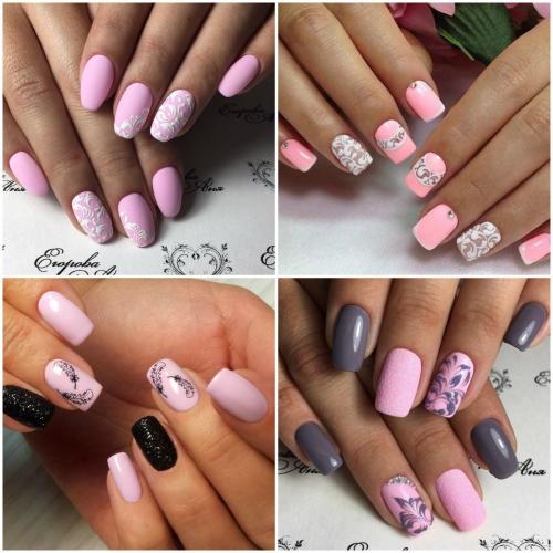 Темно розовый маникюр. Определяемся с дизайном