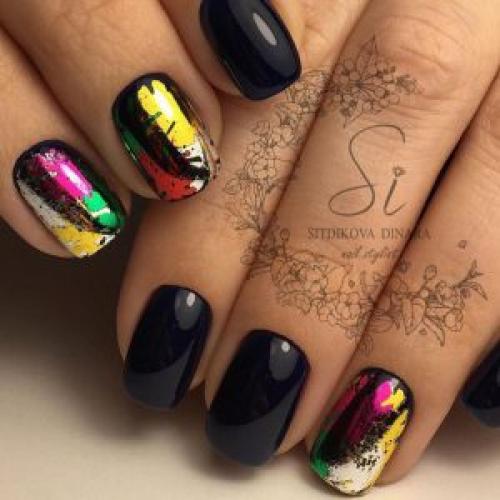 Квадратные ногти короткие. Фото маникюра на короткие квадратные ногти