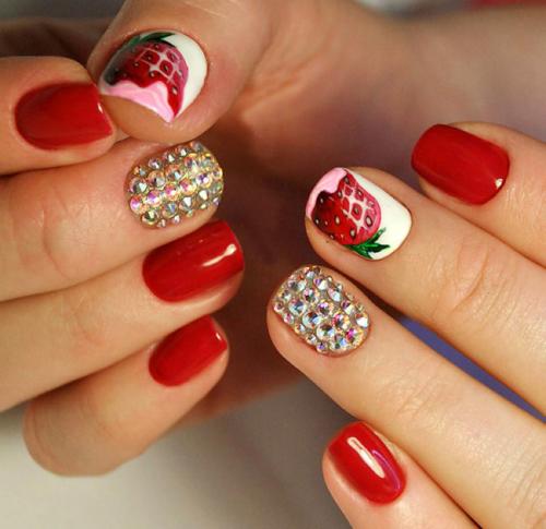 Маникюр со стразами на весь ноготь. Что понадобится для нейл-арта со стразами