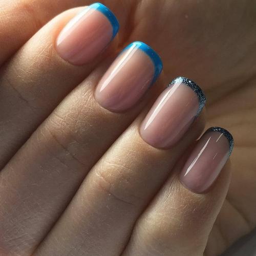 Белый с розовым френч. Нюансы тонов и формы 13