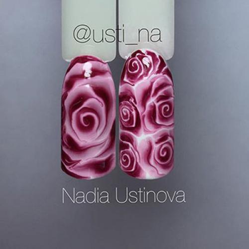 Розы на ногтях по мокрому. Дизайн ногтей Розы по мокрому гель-лаку